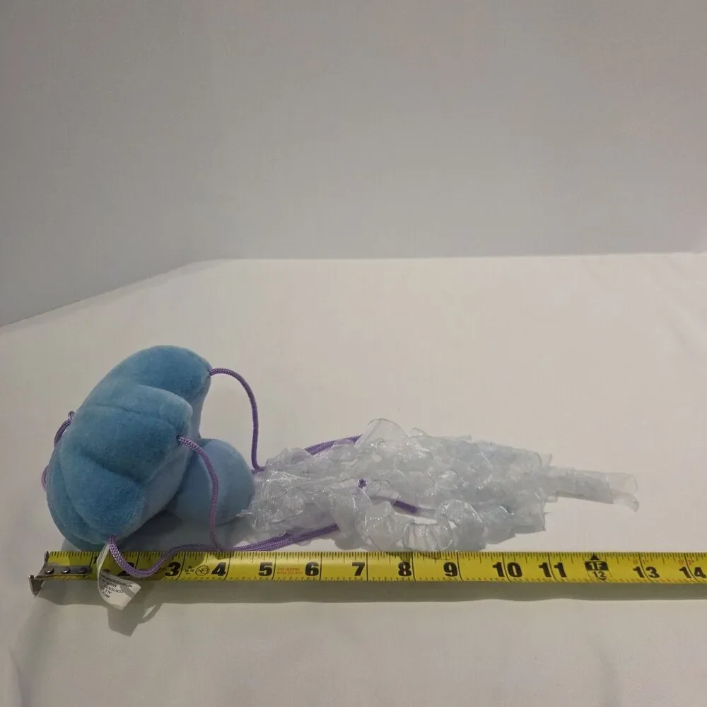 Vintage WILDLIFE ARTISTS Jellyfish Soft Plush Blue Purple Stuffed Animal 1999